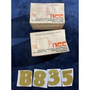 LOT OF 2 NCC MODEL CCK-00120-461 SOLID STATE TIME DELAY RELAYS NEW IN BOX PAIR